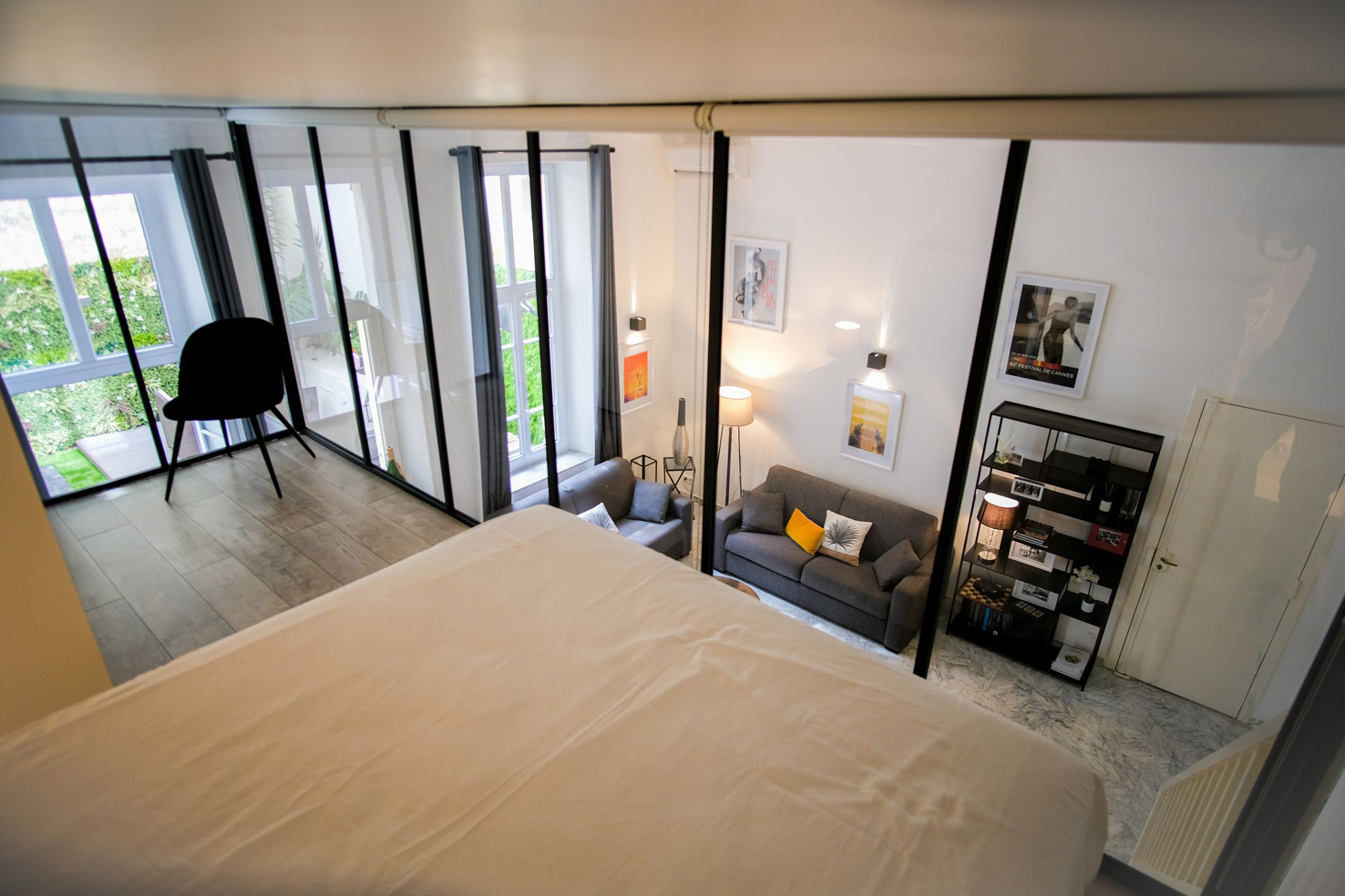 chambre vue salon